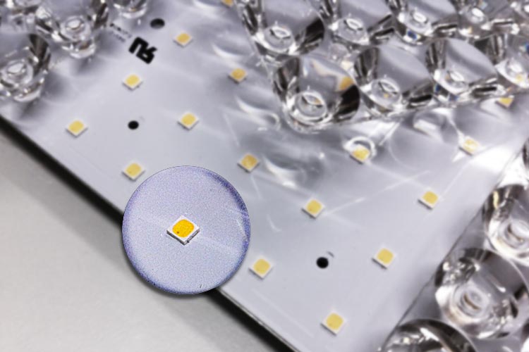 Flux lumineux concentré - une solution pour les LED Mid-power