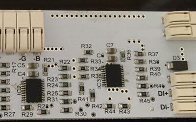 Mise en œuvre du protocole DMX dans les modules LED